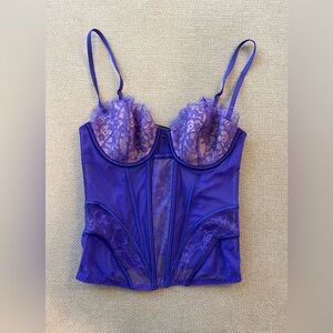 Victoria’s Secret Purple Lace Corset Bra Top